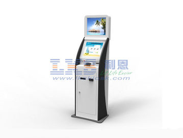 Custom Self Service Banking Kiosk Touch Screen Kiosks A4 Laser Printer