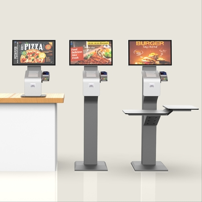 Floor Stand 21.5'' Multi-Point Touch Self Ordering Kiosk Cash/Cashless Self Payment Kiosk