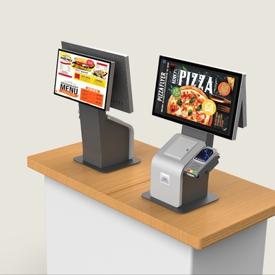 Floor Stand 21.5'' Multi-Point Touch Self Ordering Kiosk Cash/Cashless Self Payment Kiosk