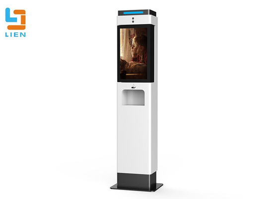 Temperature Checking Hand Disinfection Thermal Scanner Kiosk with Face Recognition