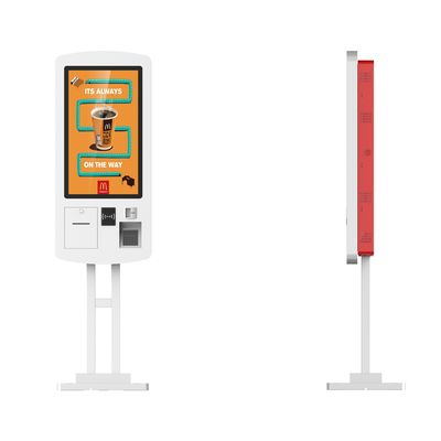 Self Ordering Floor Standing Wall Interactive Kiosk Fast Food Self Payment Terminal
