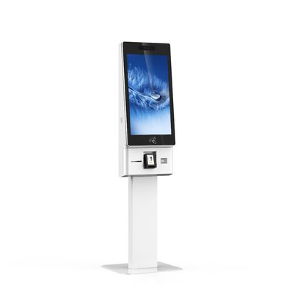 27 Inch Credit Card Payment Self Service Ordering Kiosk with QR Scanner Receipt Printer