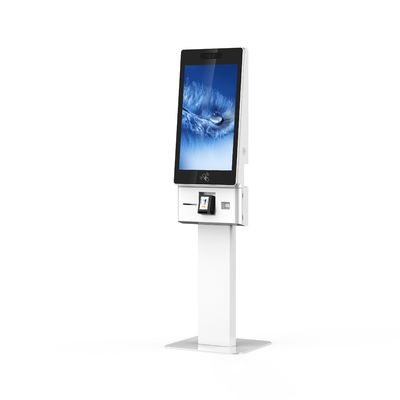 27 Inch Credit Card Payment Self Service Ordering Kiosk with QR Scanner Receipt Printer