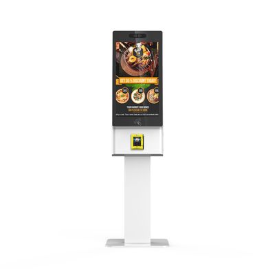 21.5 Inch Floor Standing Self Service Restaurant Kiosks With VPOS