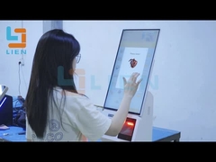 21.5 pollici auto-ordine macchina con stampante termica e scanner QR lettore di carte di credito