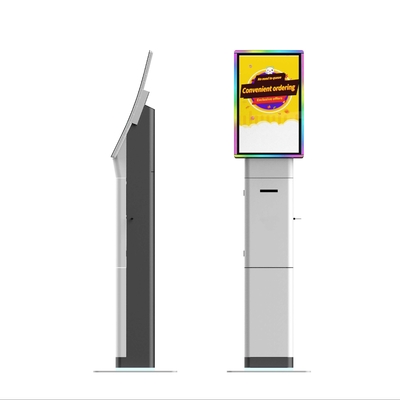 23.8 pollici fast food self-service chiosco di pagamento piano stand chiosco touch screen con software POS