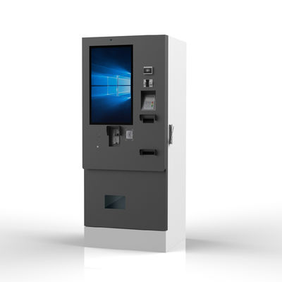 Outdoor Parking Floor-standing 27 inch  Self  Service Parking Kiosk Supports Credit Card Cash Barcode Payment